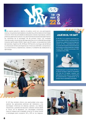 Página 6, ¿Qué es el VR Day?