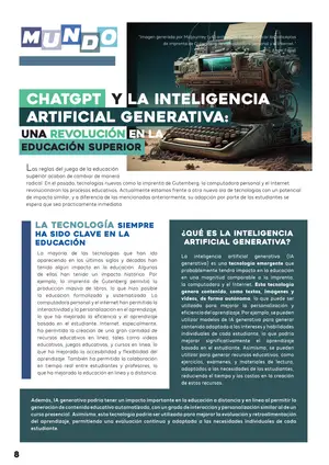 Página 8, ChatGPT y la inteligencia artificial generativa
